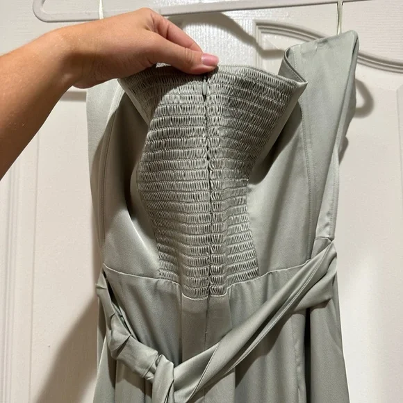 NWT Plus Size V. Chapman Dress June Corset Jacquard Front-Slit Gown Size 16 - Picture 10 of 14